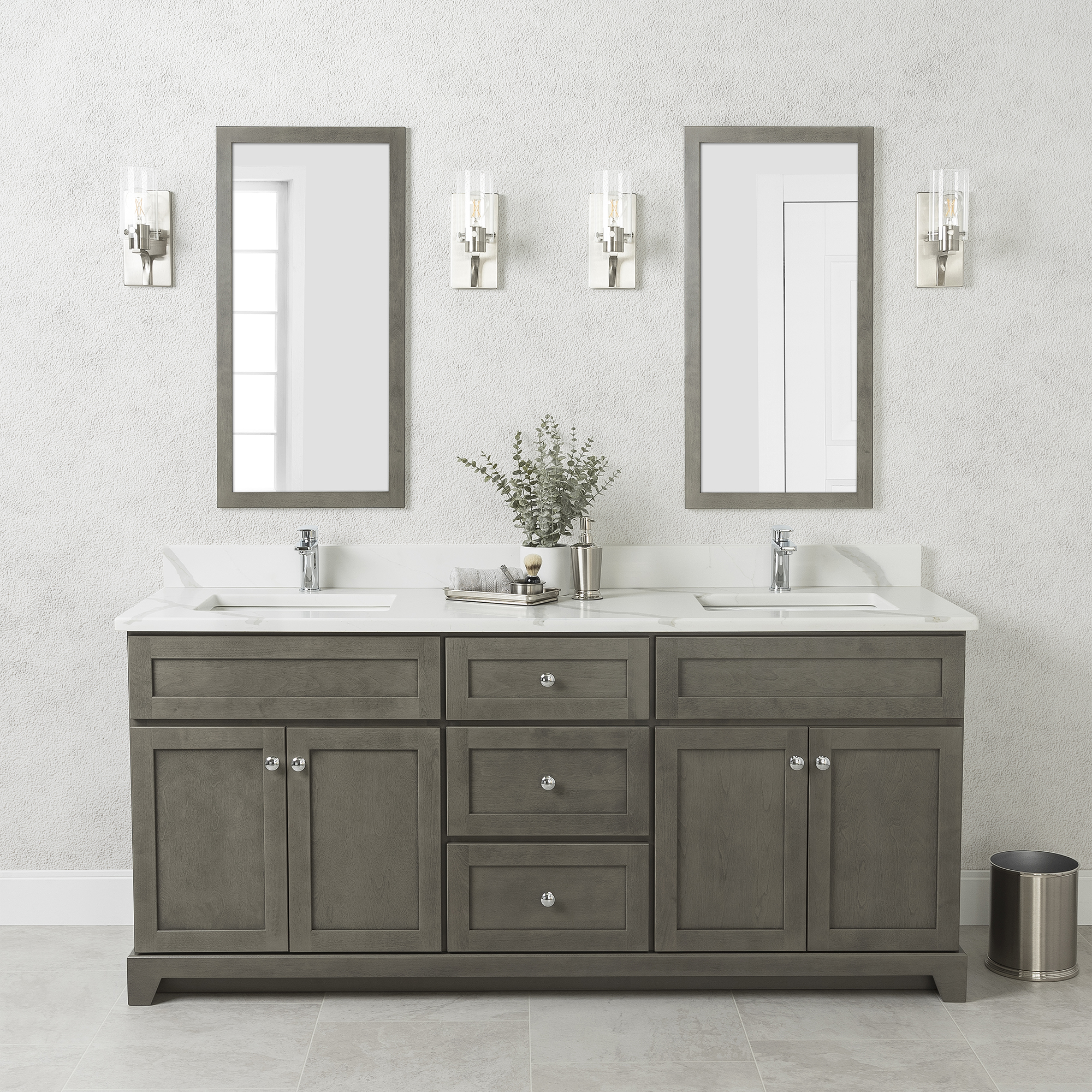 72" Summit (Modern Shaker) Vanity