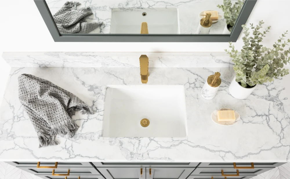 Custom Bathroom Vanities & Quartz Countertops in Brampton, Ontario