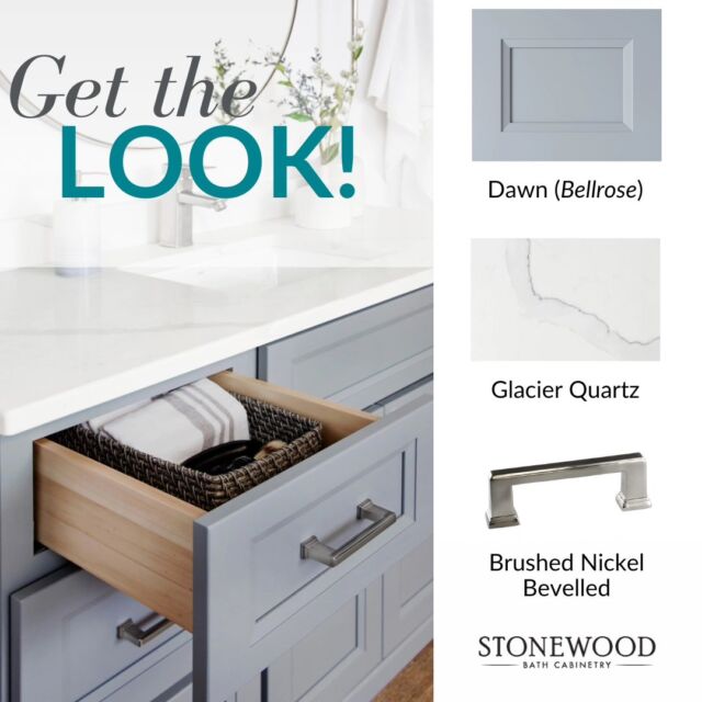 Get the Look: Your Dream Bathroom Awaits ✨️

Craft a bathroom that reflects your unique style. 

Vanity Finish: Dawn in Bellrose door style
Stone Top: Glacier
Hardware: Brushed Nickel Bevelled Pulls

#stonewoodbathcabinetry #bathroomreno #bathroomtransformation #bathroom